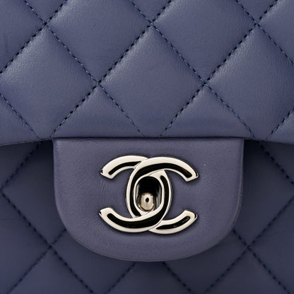Chanel Lambskin Quilted Medium Double Flap Light Purple 12 of 13