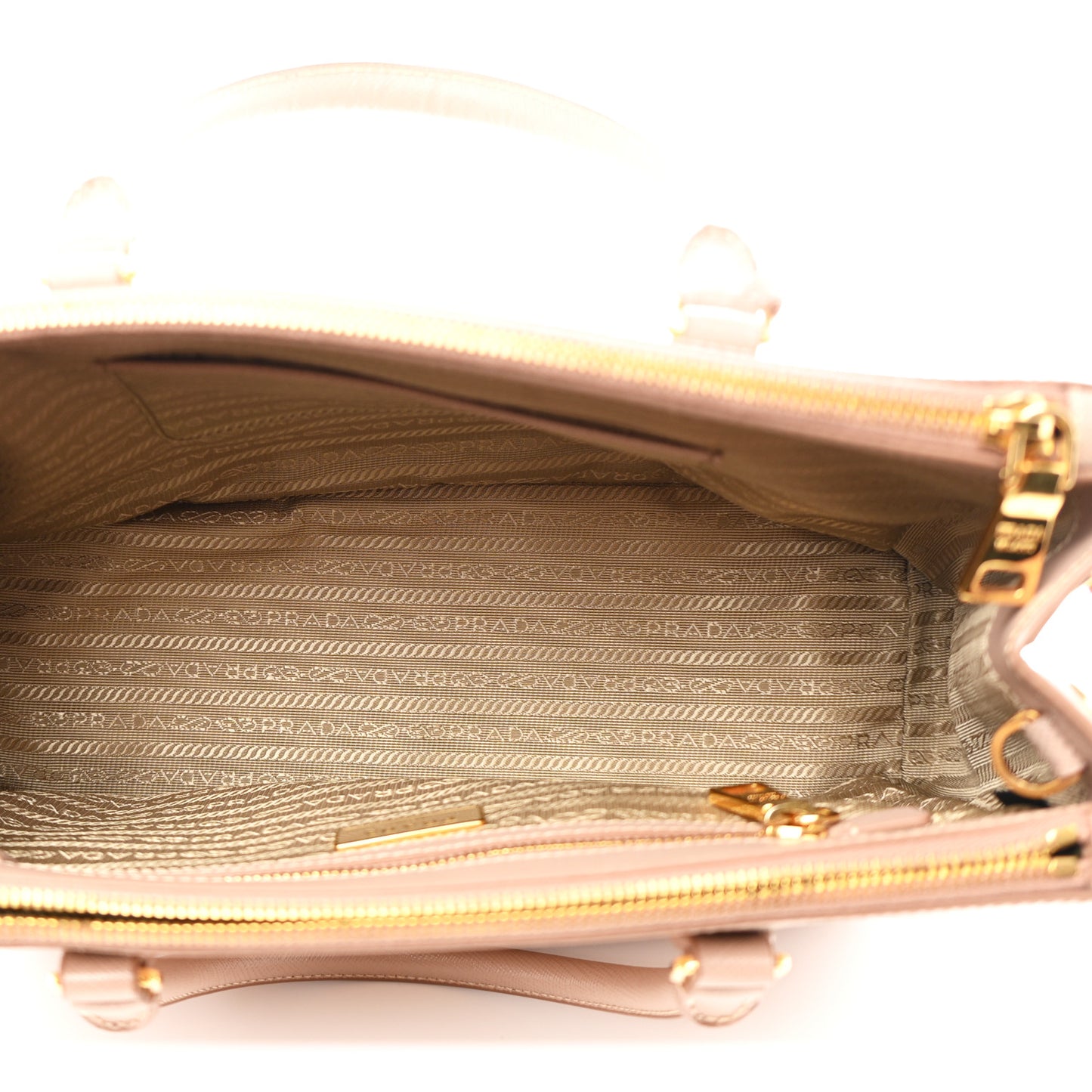 Saffiano Small Galleria Double Zip Tote Cammeo