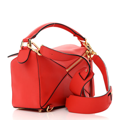 Loewe Calfskin Small Puzzle Bag Scarlet 3 of 12