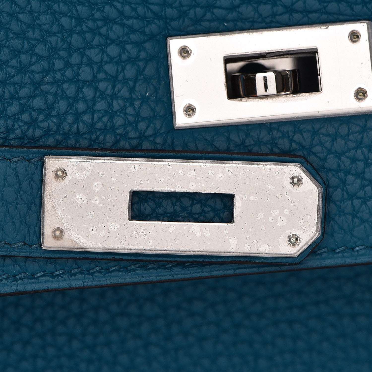 Hermes Togo Kelly Retourne 32 Bleu Izmir 13 of 35