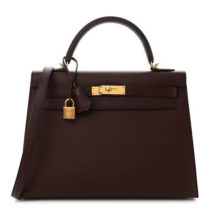 Hermes Epsom Kelly Sellier 32 Bordeaux 1 of 20