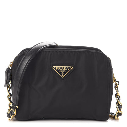 Prada Tessuto Nylon Shoulder Bag Black 1 of 9