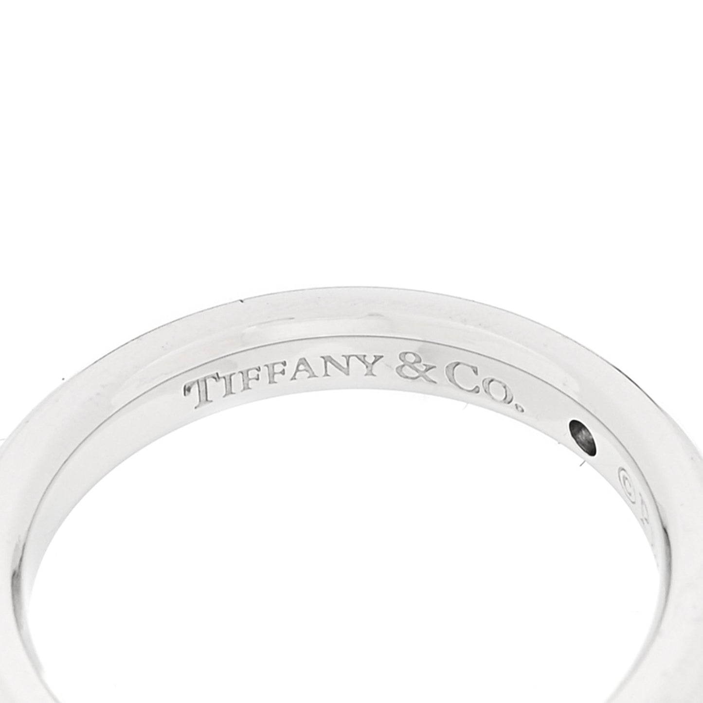 Platinum Diamond Elsa Peretti Band Ring 48 4.5
