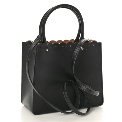 Alaia Calfskin Laser Cut Fiori Garance 20 Tote Black 2 of 9