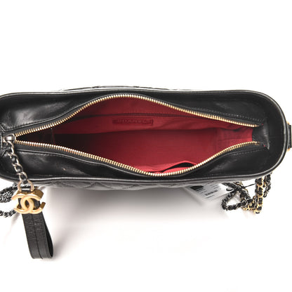 Chanel Aged Calfskin Quilted Medium Gabrielle Hobo Black 5 of 8