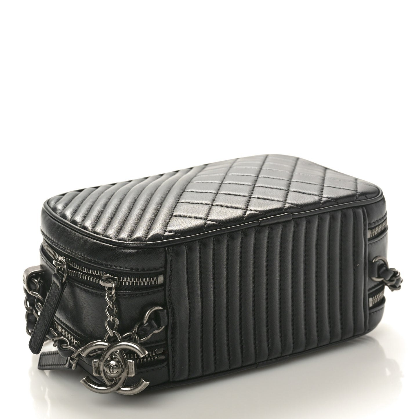 Lambskin Small Coco Boy Camera Case Black