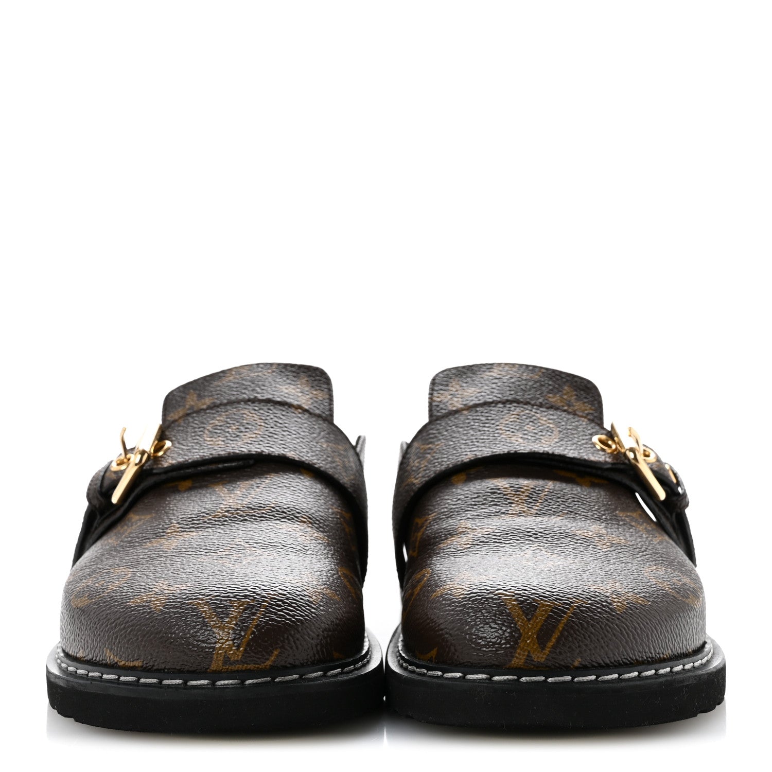 Louis Vuitton Patent Monogram Womens Cosy Flat Comfort Clog Mules 36 Brown 3 of 13