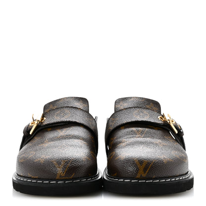 Louis Vuitton Patent Monogram Womens Cosy Flat Comfort Clog Mules 36 Brown 3 of 13