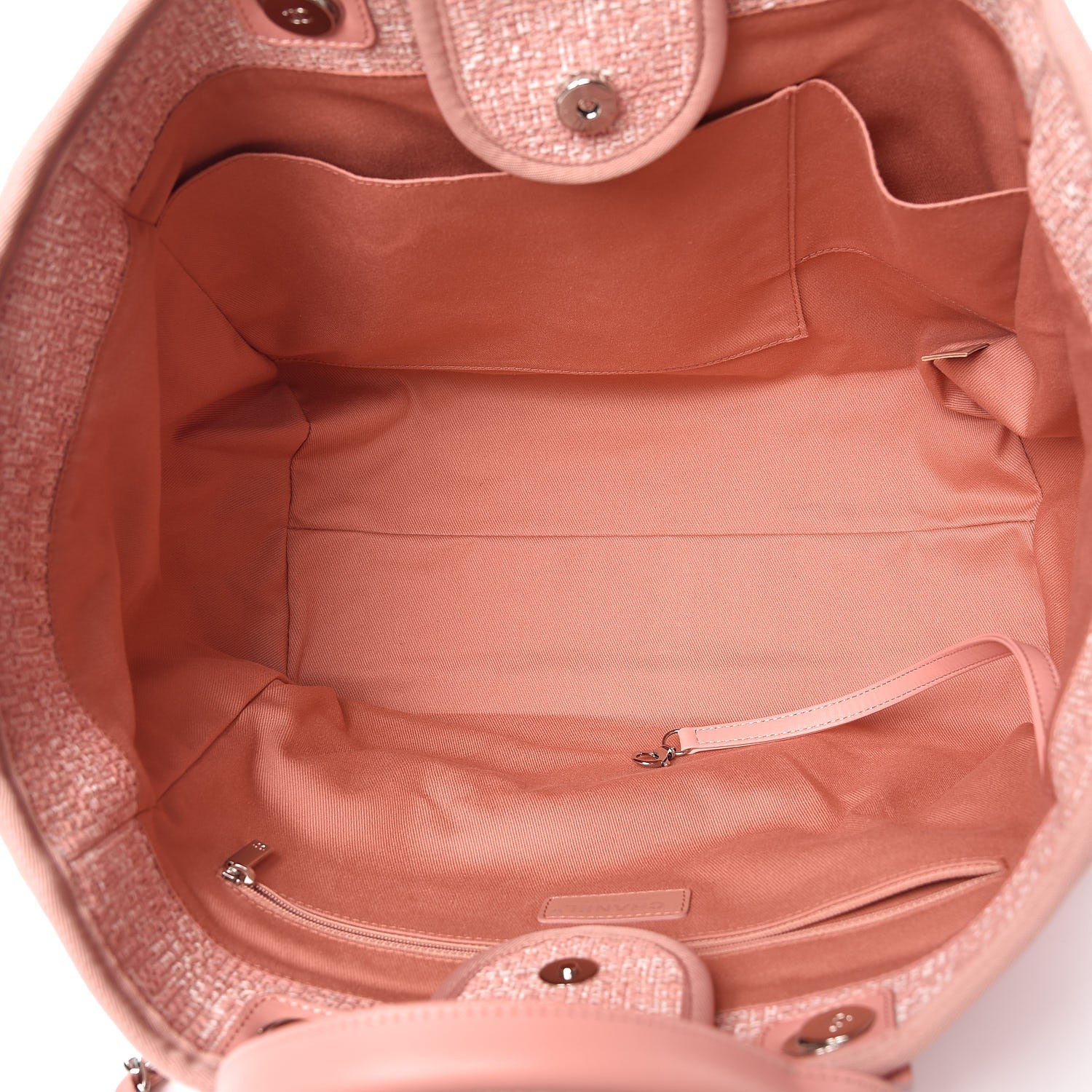 Chanel Canvas Large Deauville Tote Pink 6 of 8