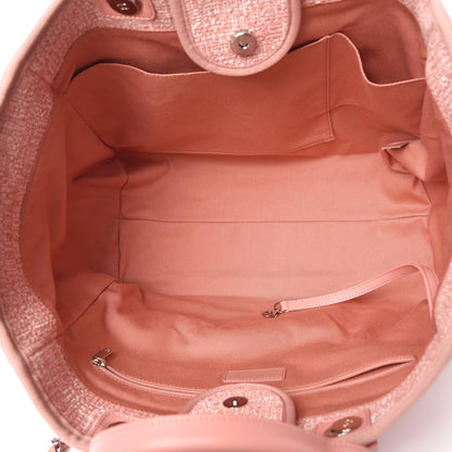 Chanel Canvas Large Deauville Tote Pink 6 of 8
