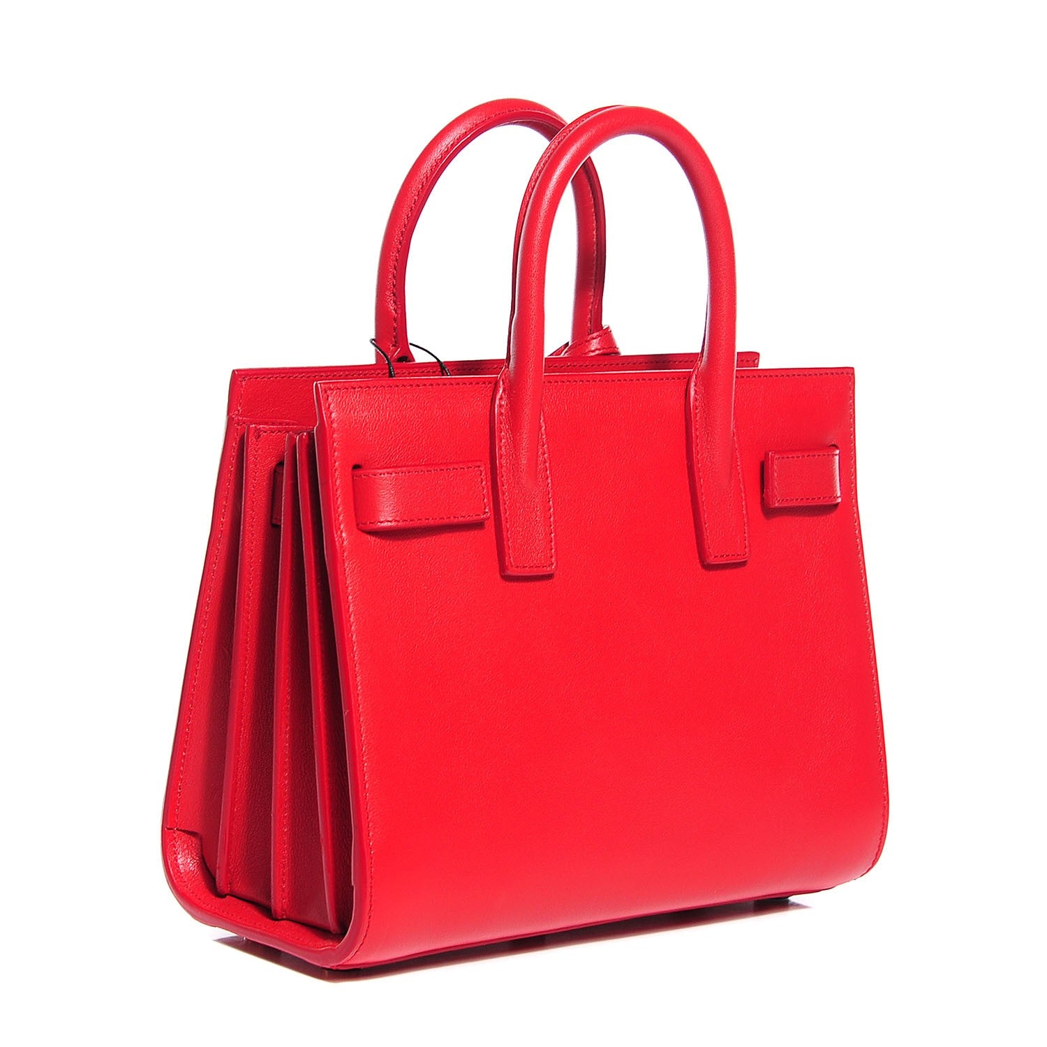 Saint Laurent Calfskin Nano Sac De Jour Lipstick Red 3 of 7
