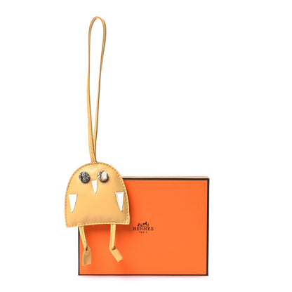 Hermes Lambskin Silk Petit H Hibouton Charm 4 of 4