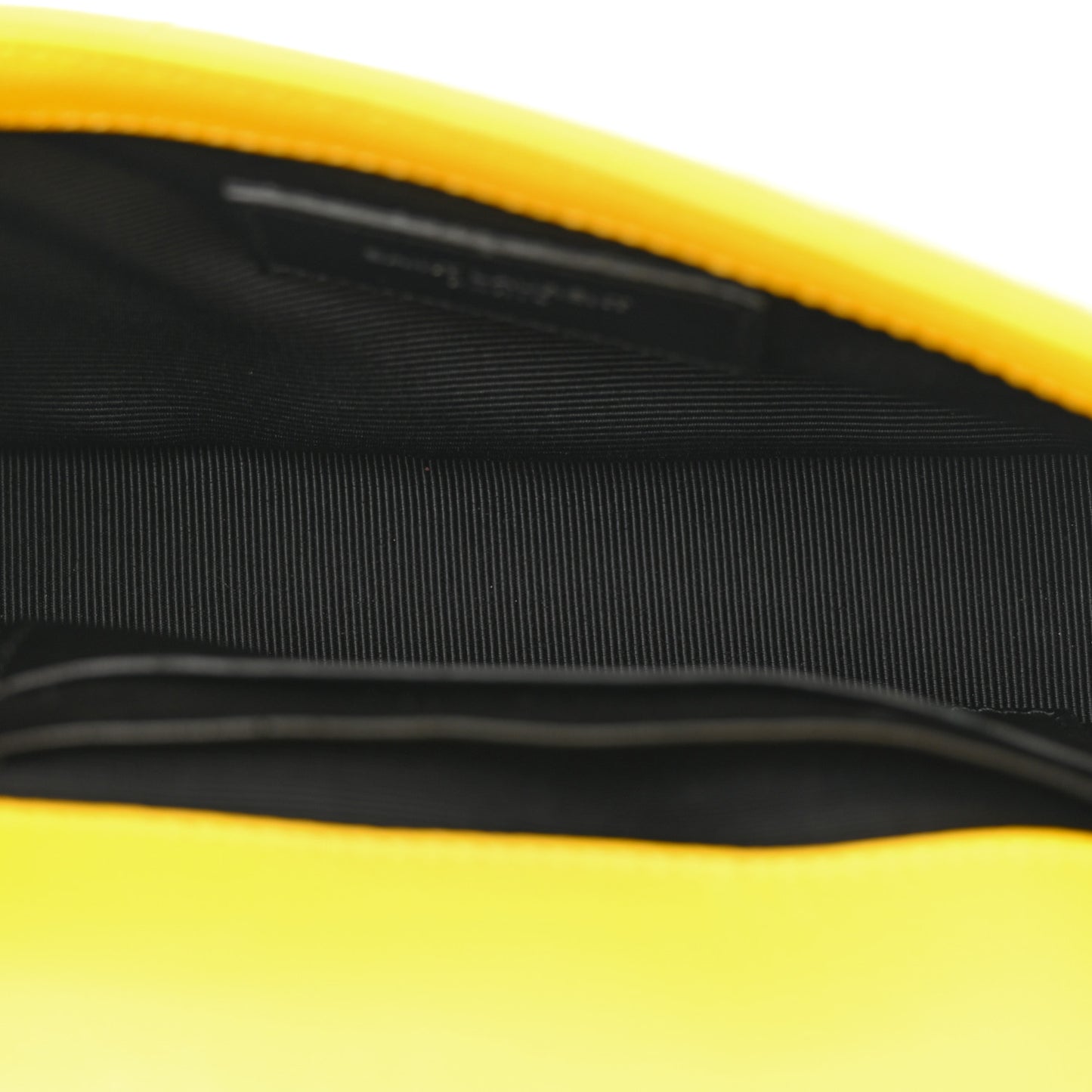 Calfskin Matelasse Chevron Monogram Classic Baby Chain Bag Jaune