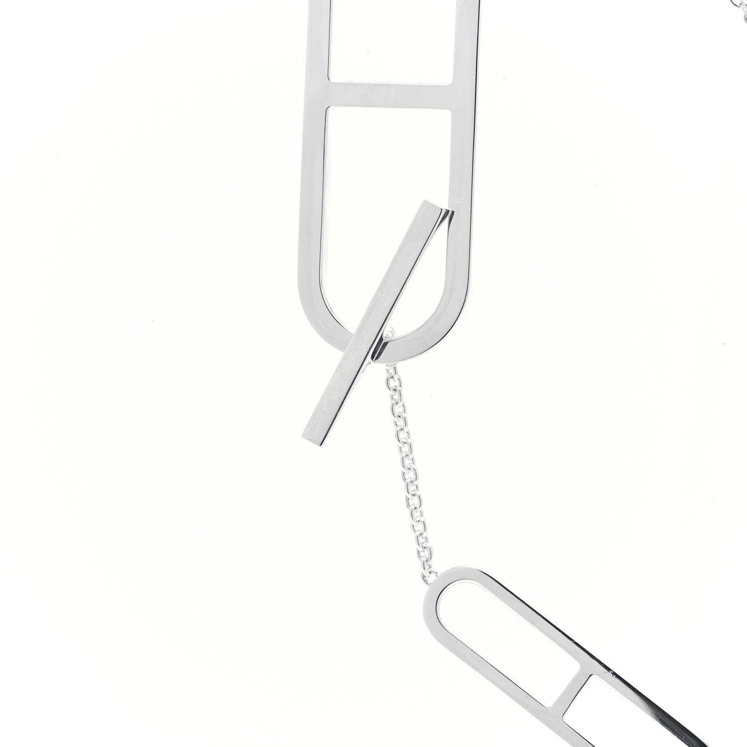 Hermes Sterling Silver Ever Chaine d'Ancre Long Lariat Necklace 4 of 6