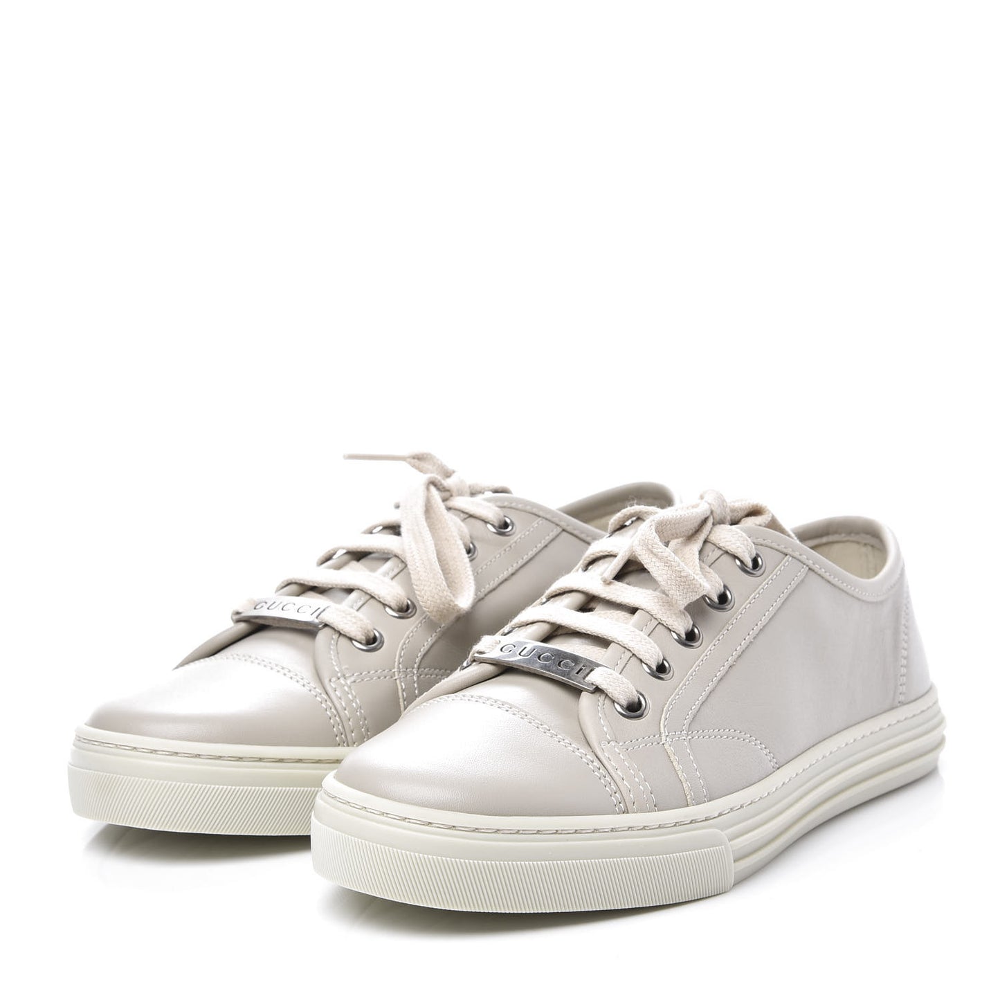 Calfskin Miro Soft Womens Lace Up Sneakers 35 Mystic White