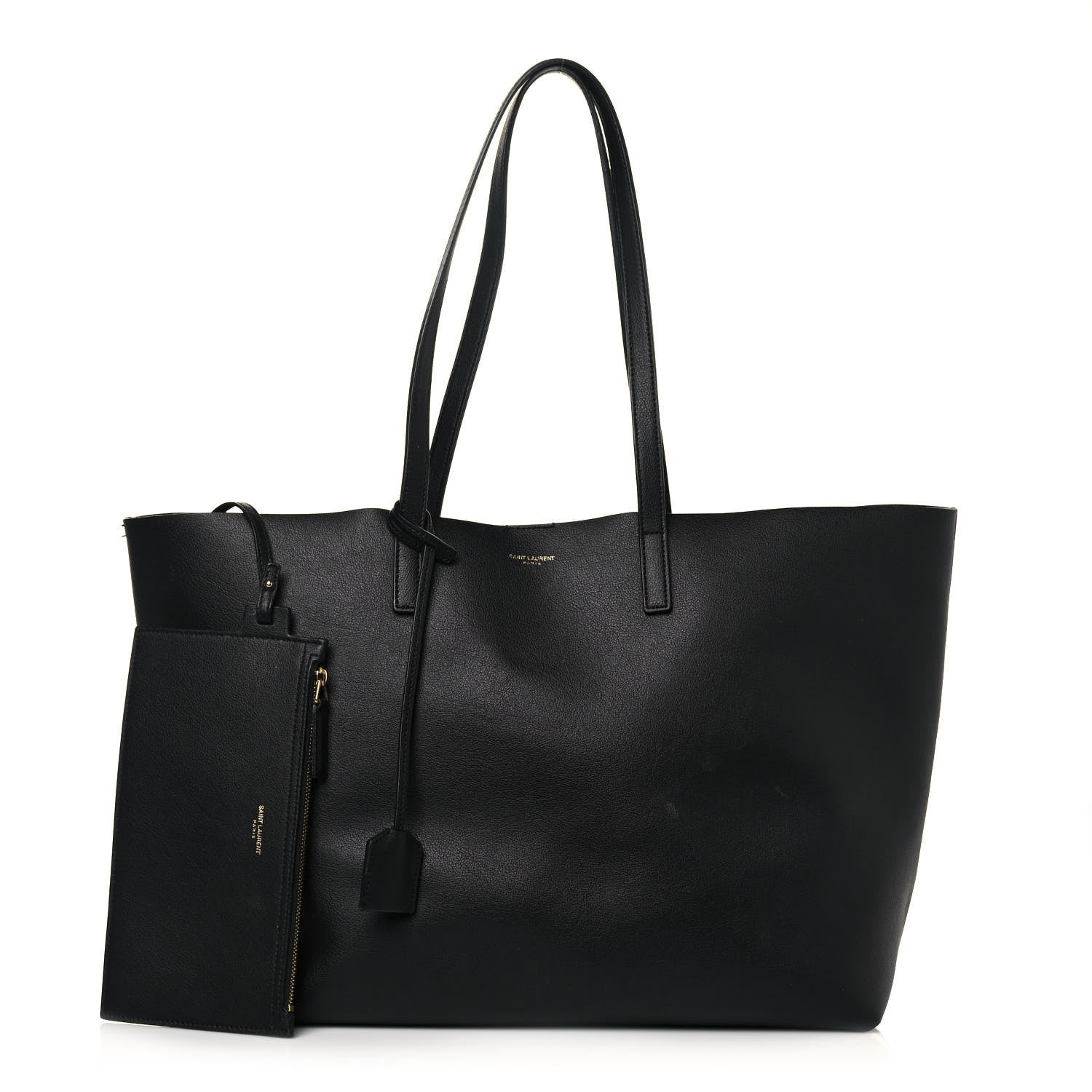 Saint Laurent Calfskin Large Shopping Tote Black 1 of 16