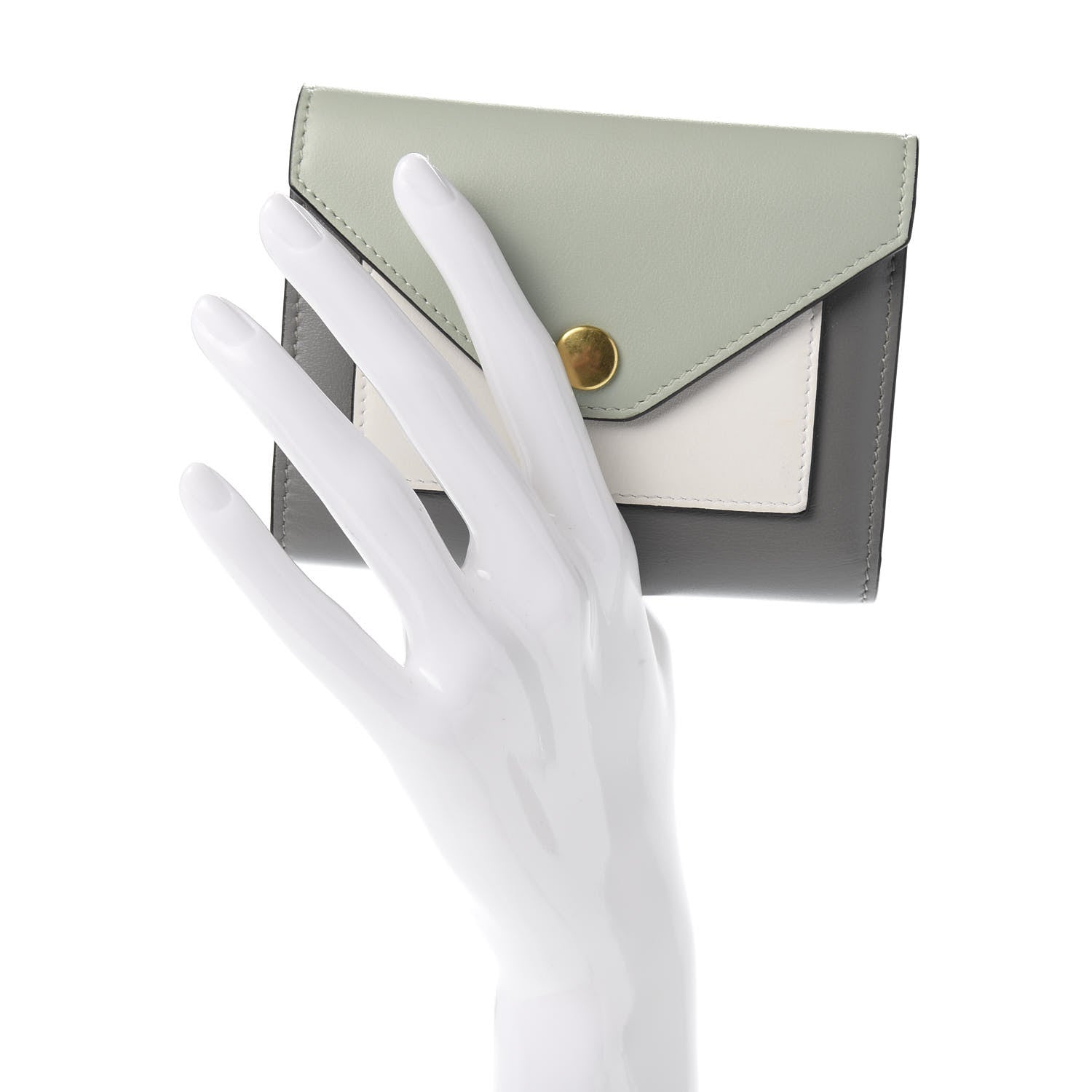 Celine Smooth Calfskin Pocket Card Holder Jade 2 of 9