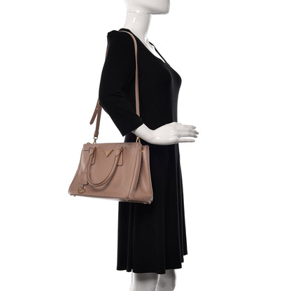Prada Saffiano Small Galleria Double Zip Tote Cammeo 2 of 18