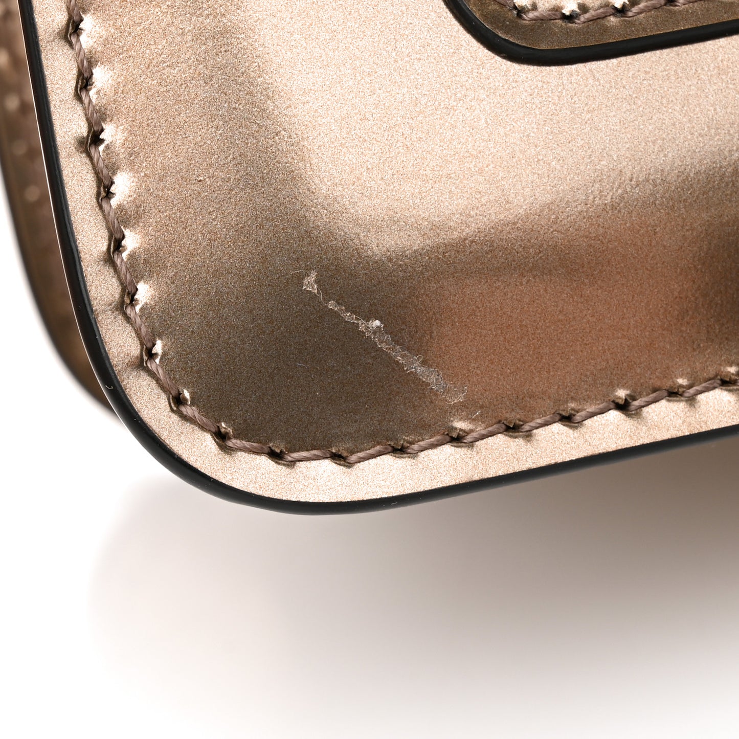 Metallic Calfskin Serpenti Forever Crossbody Bag Bronze