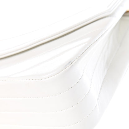 Chanel Lambskin Stitched Small Single Flap White 12 of 13