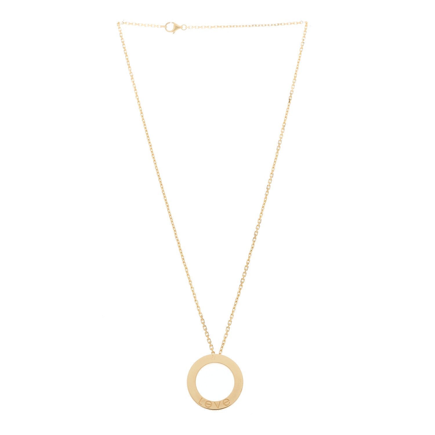 Cartier 18K Yellow Gold LOVE Pendant Necklace 4 of 7