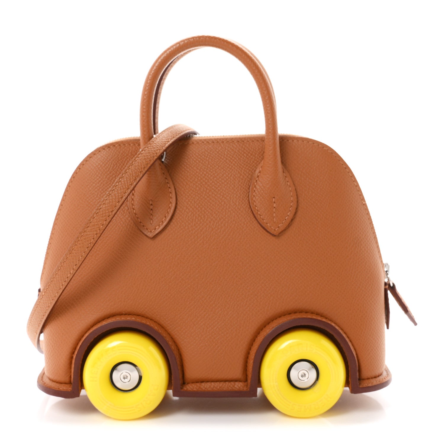 Hermes Epsom Mini 1923 Bolide On Wheels Gold 1 of 11