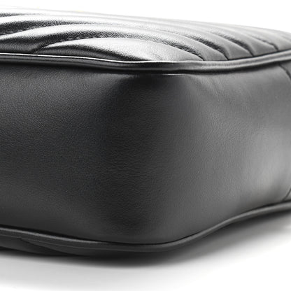 Saint Laurent Calfskin Matelasse Monogram Lou Camera Bag Black 10 of 12