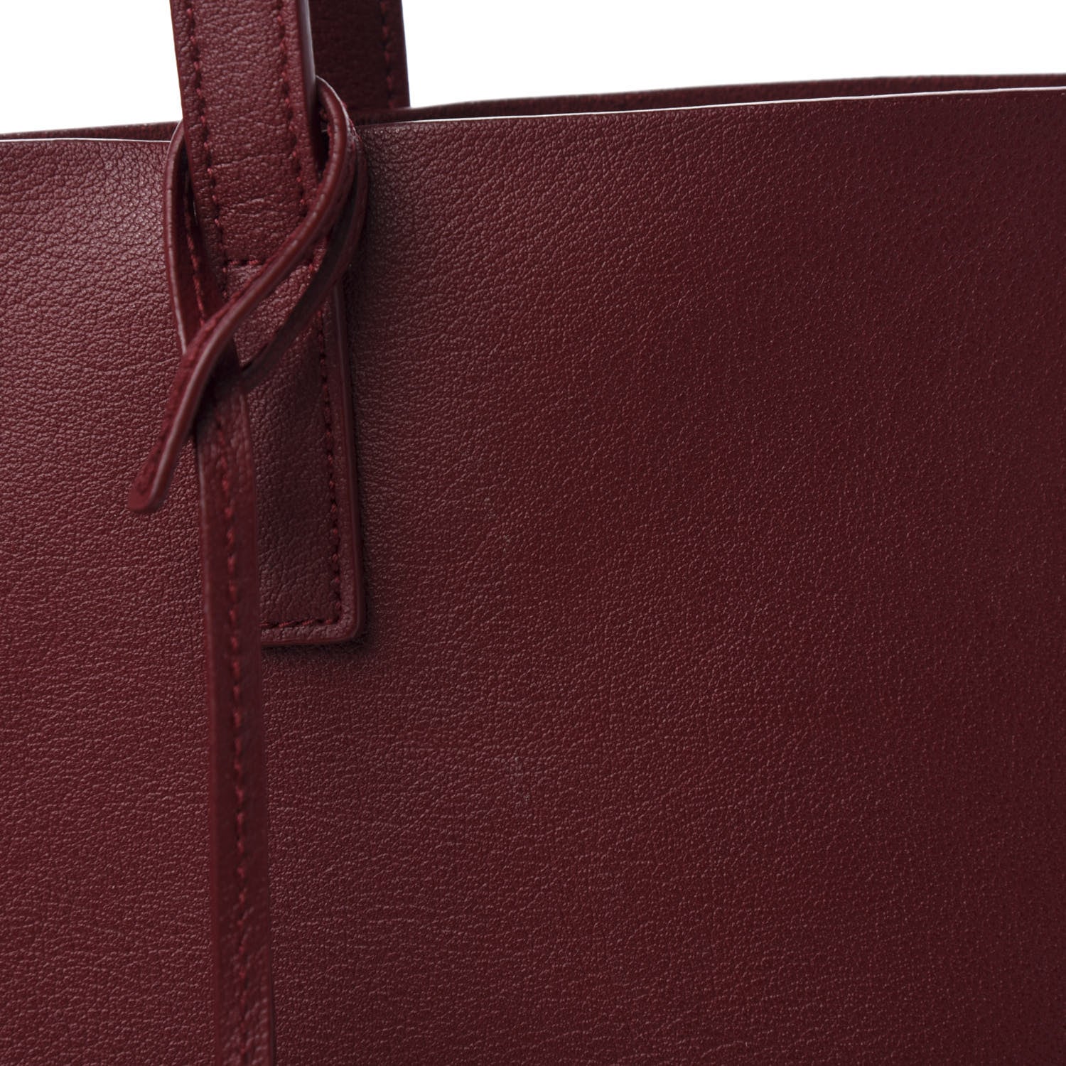 Saint Laurent Calfskin Large Shopping Tote Bordeaux 11 of 12