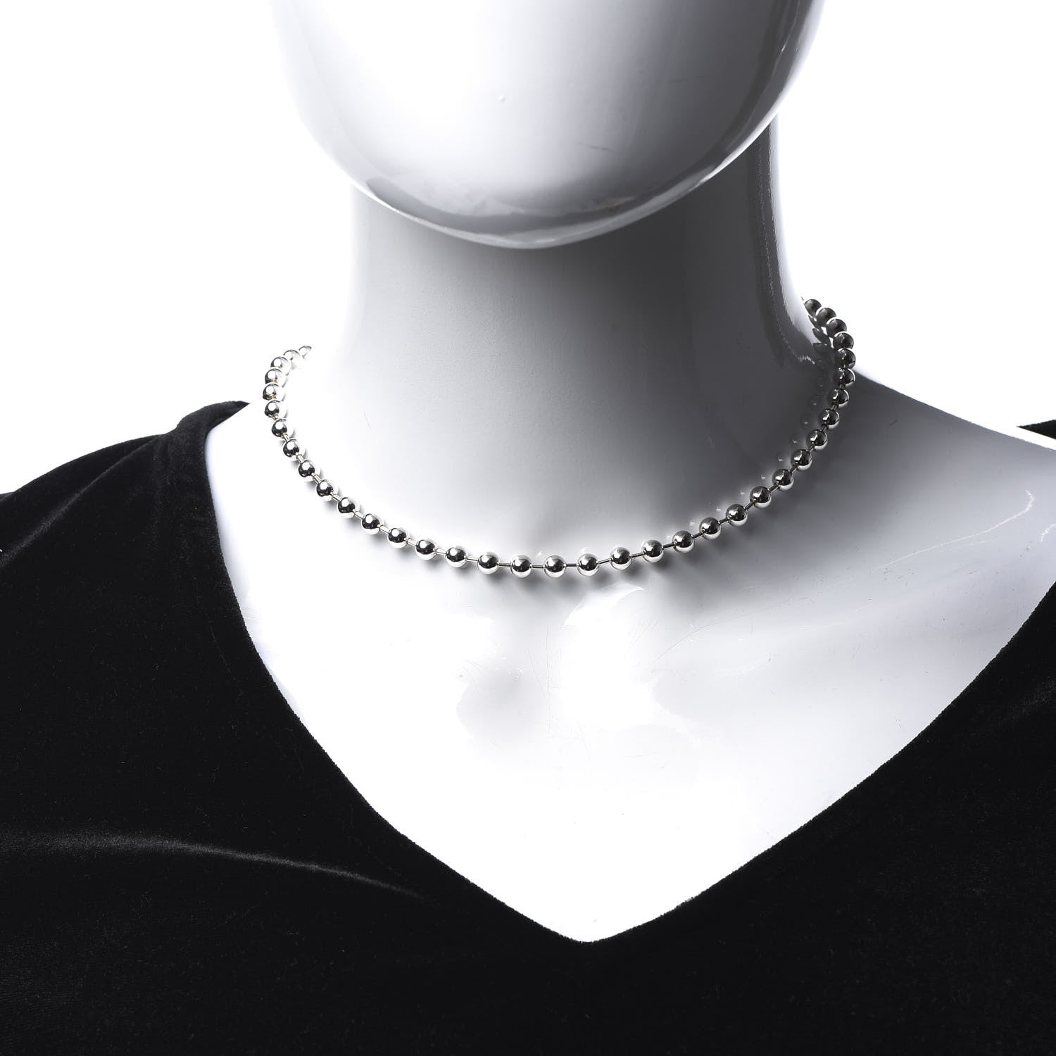 Gucci Sterling Silver Boule Toggle Necklace 2 of 7