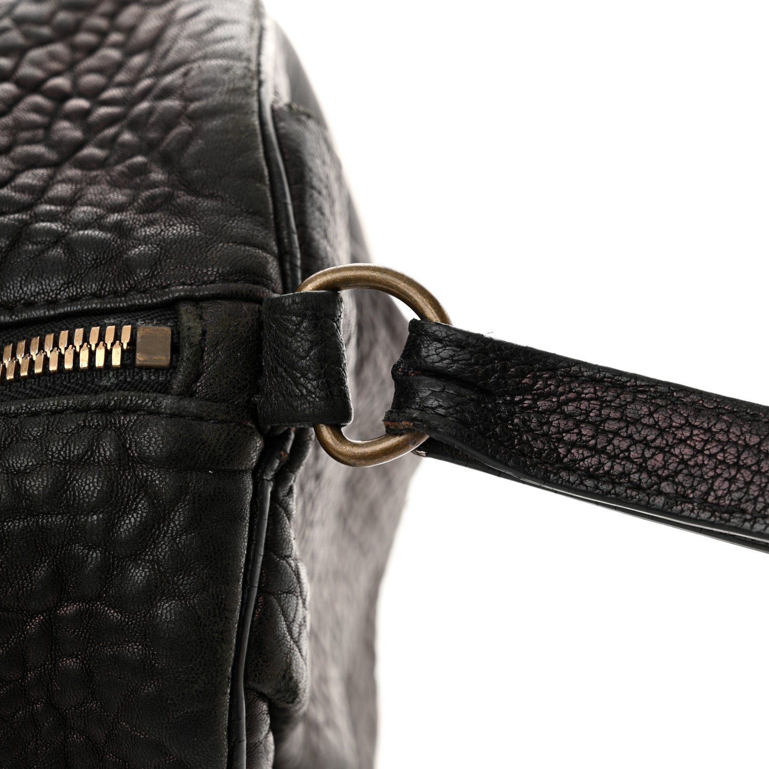 Alexander Wang Pebbled Lambskin Rocco Black Antique Brass Hardware 9 of 15