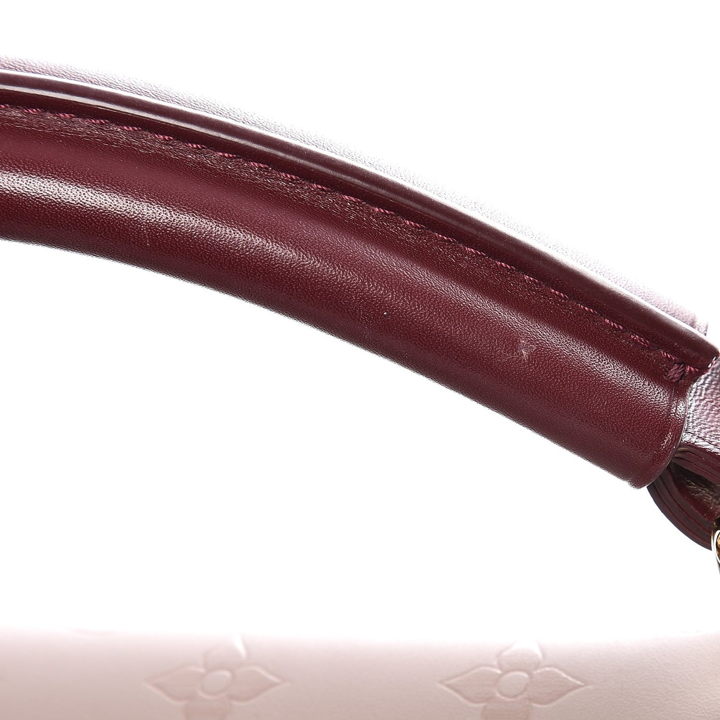 Calfskin Monogram Very One Handle Mastic Raisin