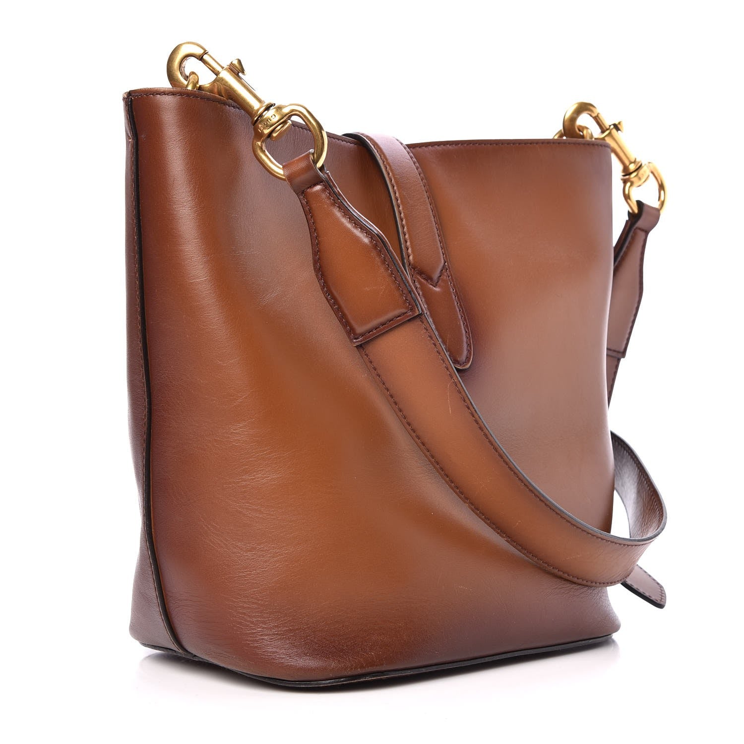 Gucci Soft Calfskin Small Jackie Bucket Bag Brown 3 of 11