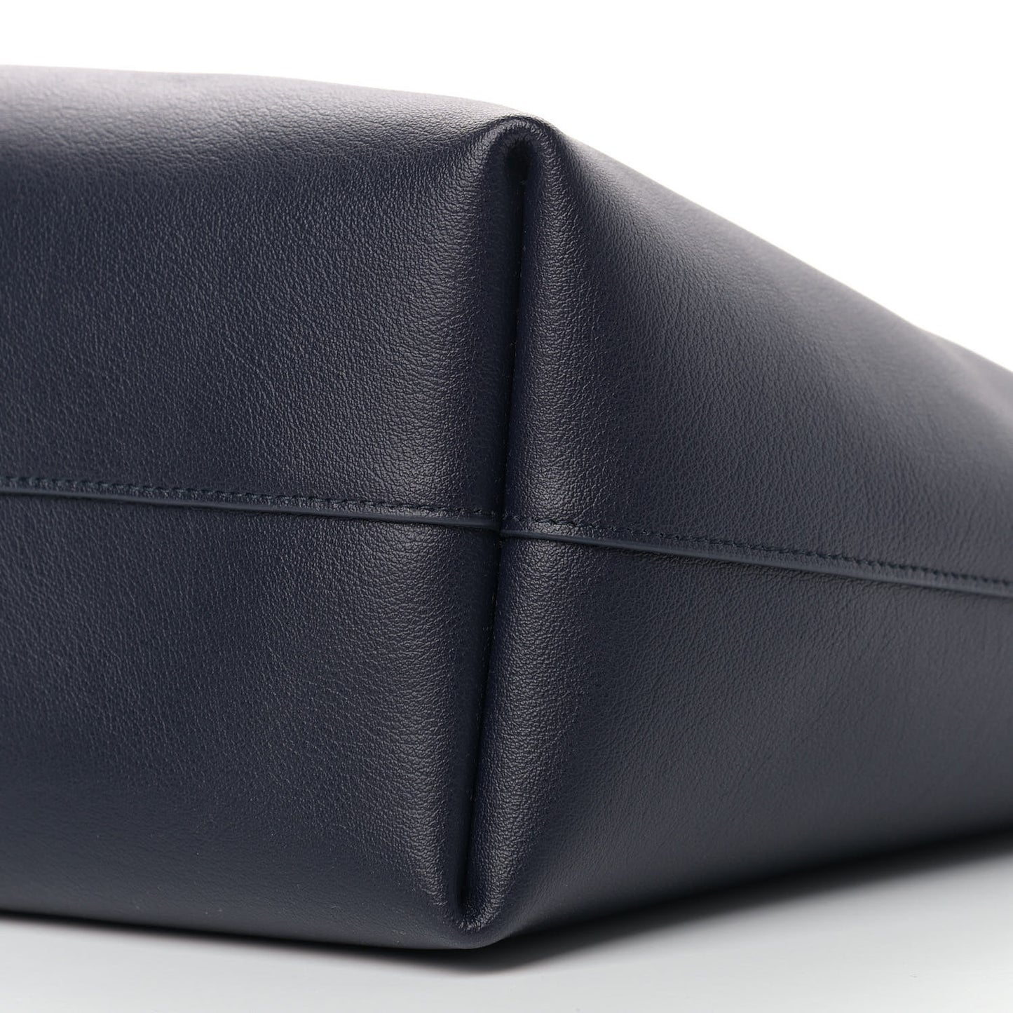 Calfskin Large Shopping Tote Deep Marine
