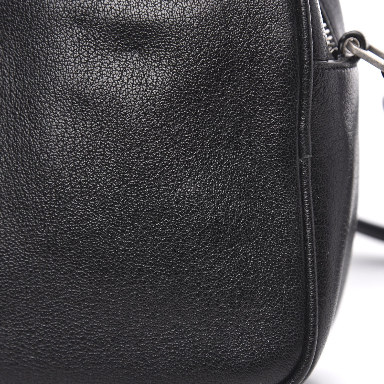 Saint Laurent Grained Lambskin Monogram Lou Camera Bag Black 8 of 10