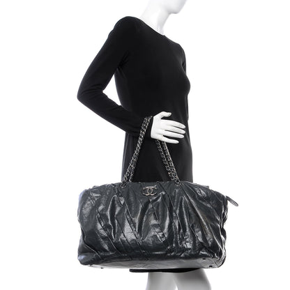 Chanel Glazed Calfskin Large Twisted Tote Grey 2 of 7