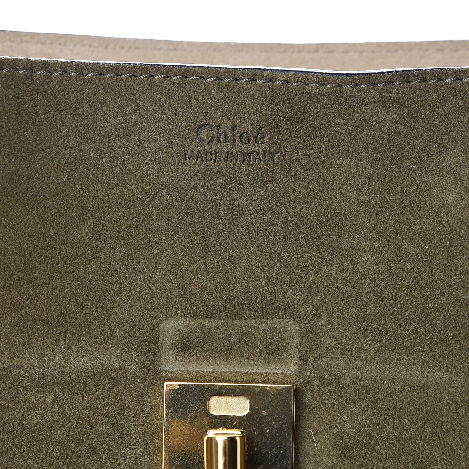 Chloe Suede Smooth Calfskin Drew Shoulder Bag Caramel 6 of 9