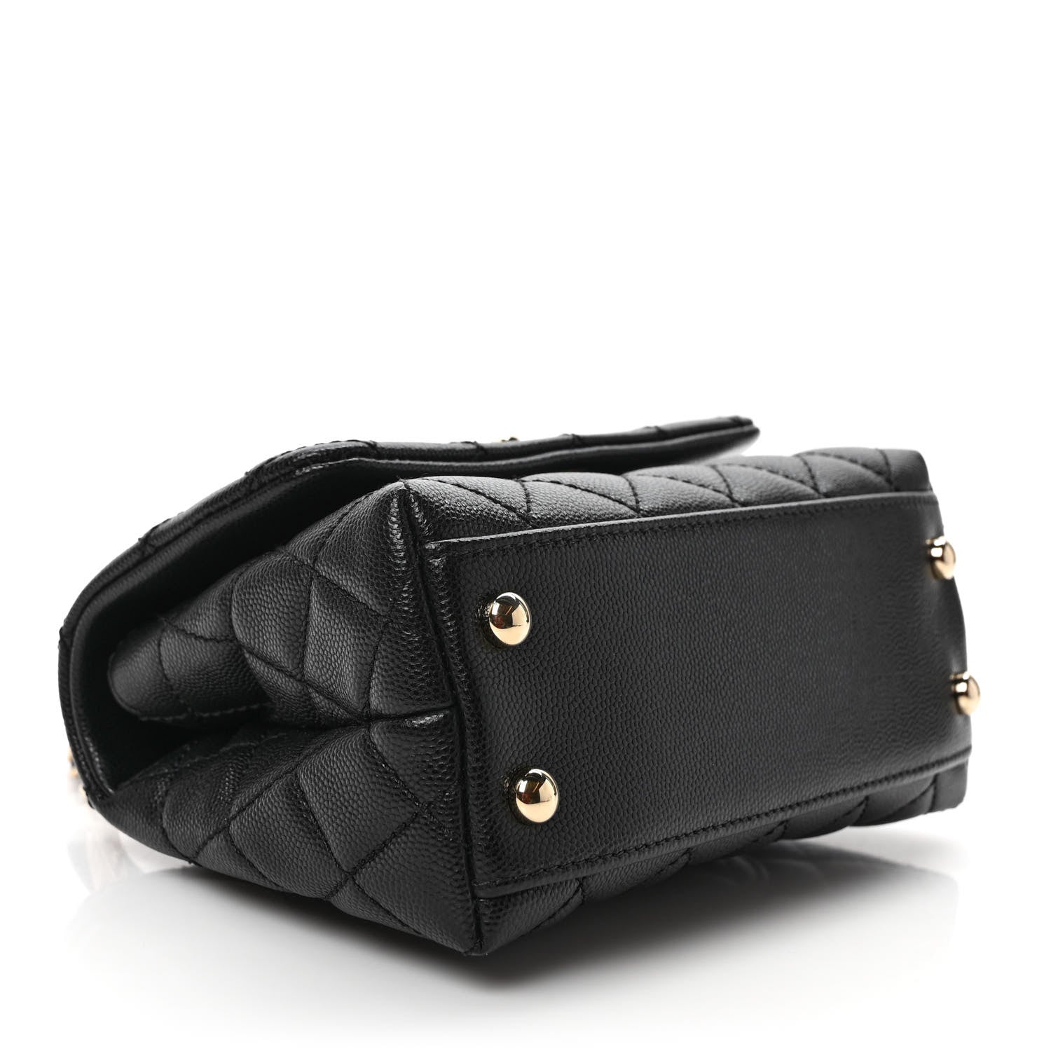 Chanel Caviar Quilted Extra Mini Coco Handle Flap Black 4 of 10