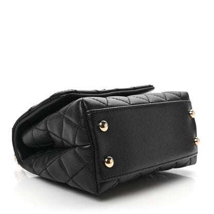 Chanel Caviar Quilted Extra Mini Coco Handle Flap Black 4 of 10
