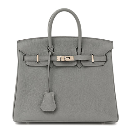 Hermes Togo Birkin 25 Gris Mouette 1 of 11