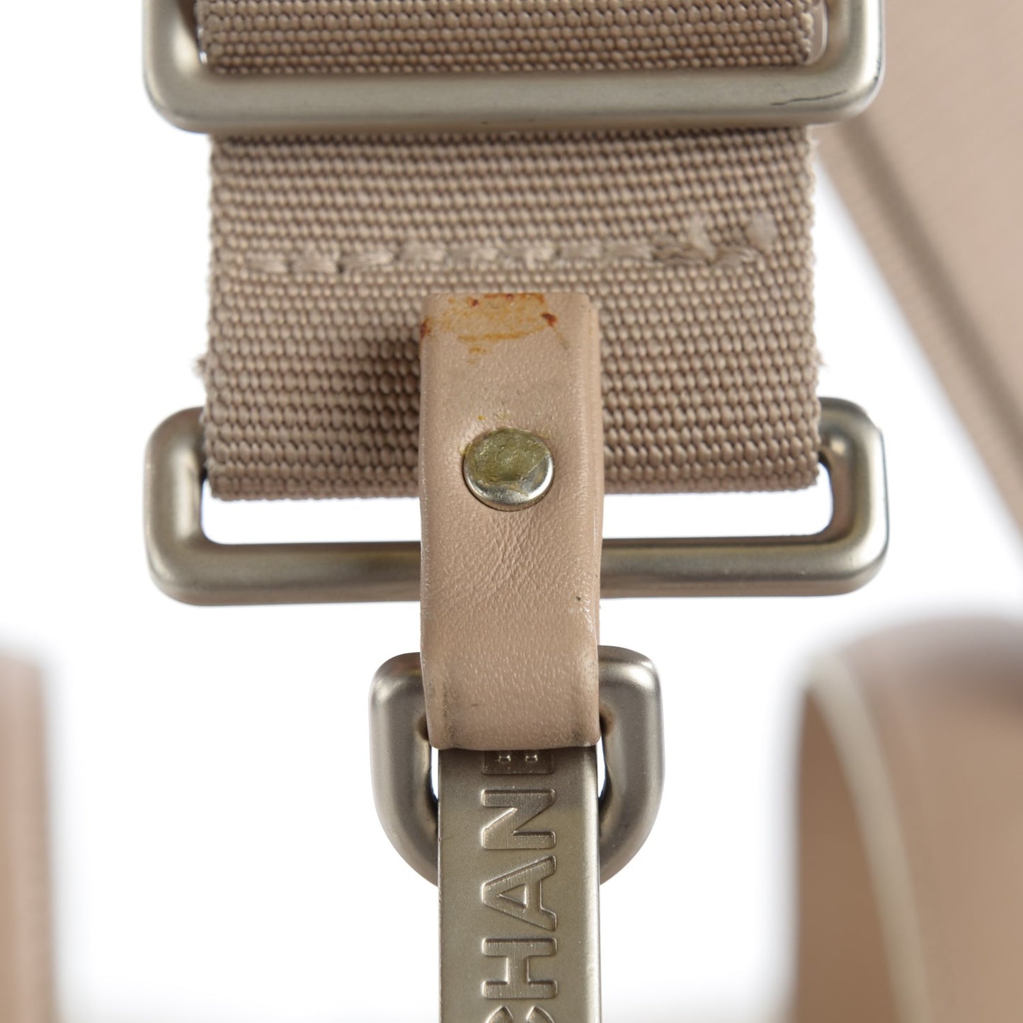 Nylon Travel Duffel Bag Beige