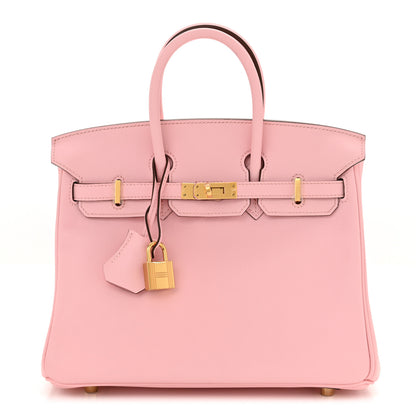 Hermes Swift Birkin 25 Rose Sakura 1 of 12