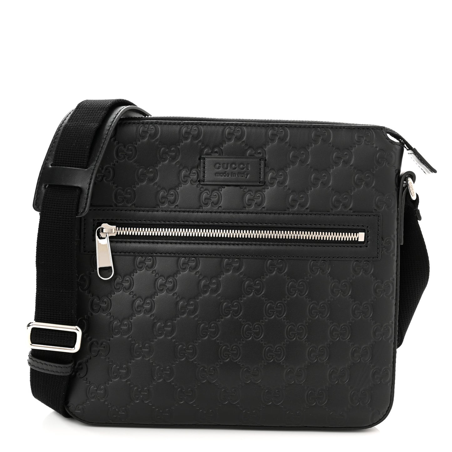Guccissima Signature Small Messenger Bag Black
