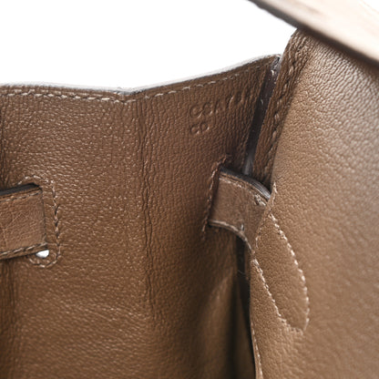 Hermes Ostrich Birkin 30 Gris Asphalte 6 of 10
