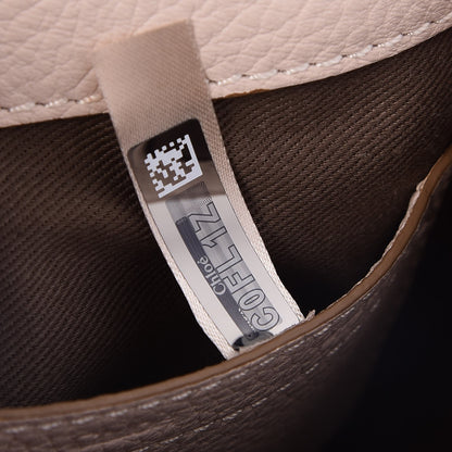 Chloe Calfskin Mini Marcie Round Crossbody Bag Abstract White 6 of 7