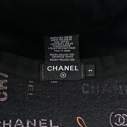 Chanel Denim Mood Cloche Bucket Hat S Black 8 of 8