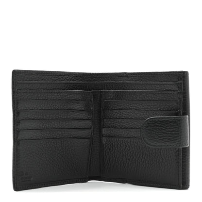 Gucci Dollar Calfskin Interlocking G French Wallet Black 5 of 7