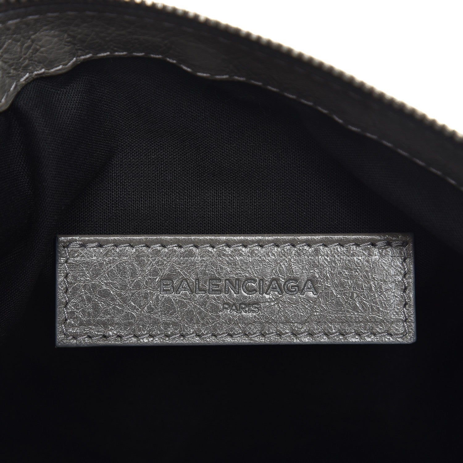 Balenciaga Agneau Arena Classic Hardware Medium Clip Gris Fumee 7 of 9