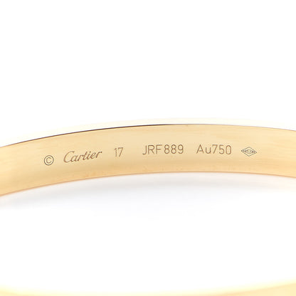 Cartier 18K Yellow Gold LOVE Bracelet 17 5 of 8