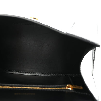 Balenciaga Shiny Box Calfskin Small Hourglass Top Handle Bag Black 5 of 9