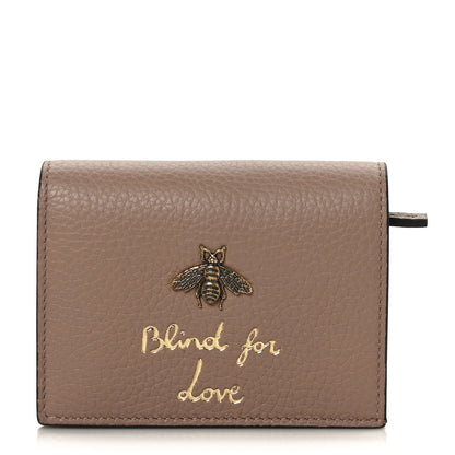 Gucci Cellarius Calfskin Blind for Love Card Case Wallet Perfect Pink 1 of 7
